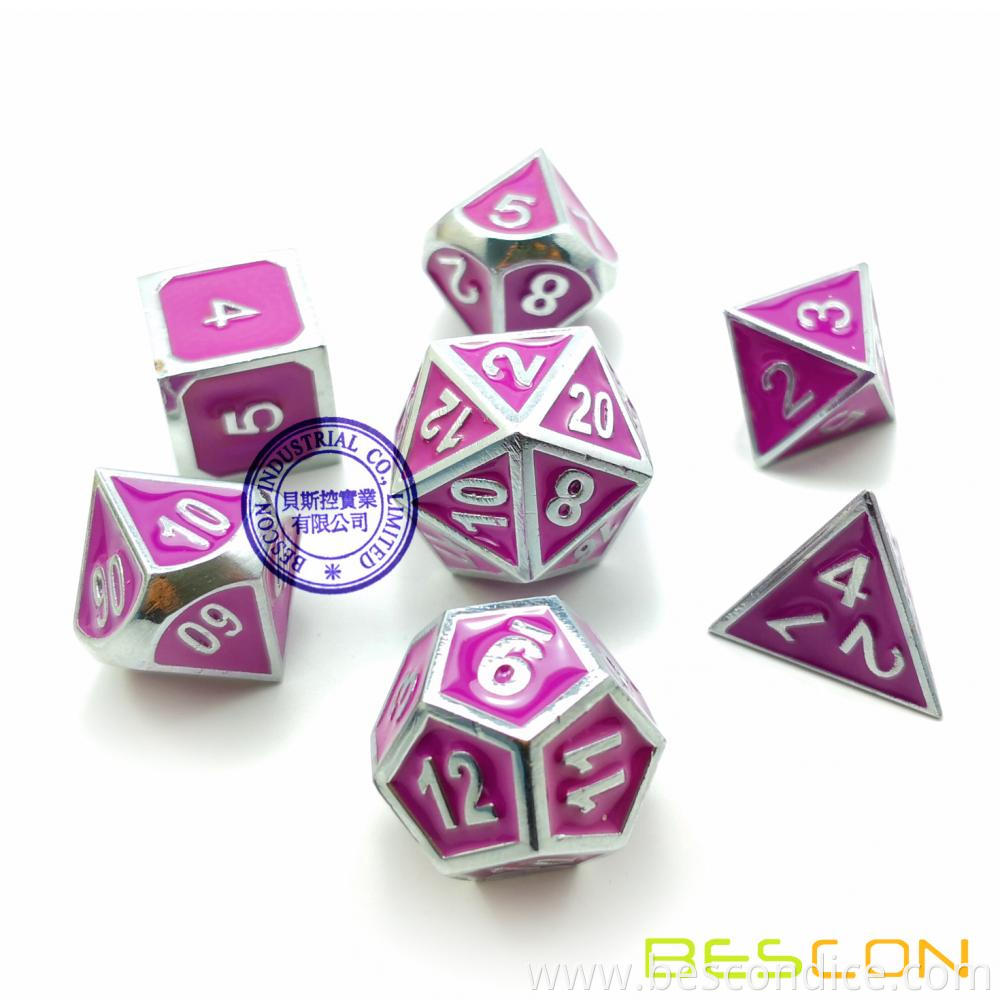 Polyhedral Metal Dice Set For Tabletop Game 8 Polyhedral Metal Dice Set For Tabletop Game 8